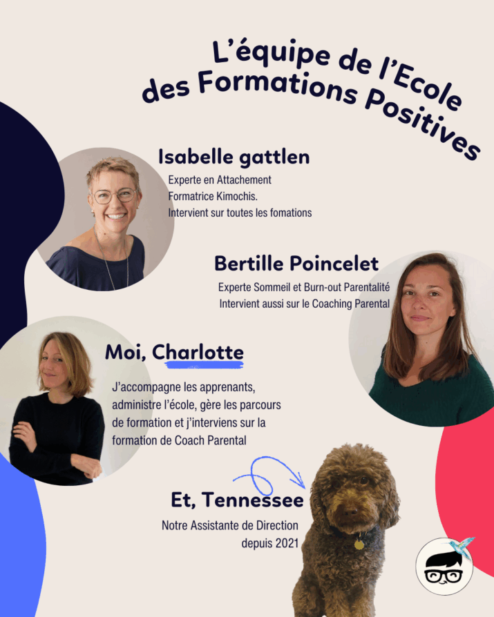 L'équipe pédagogique de l'école des formations positives