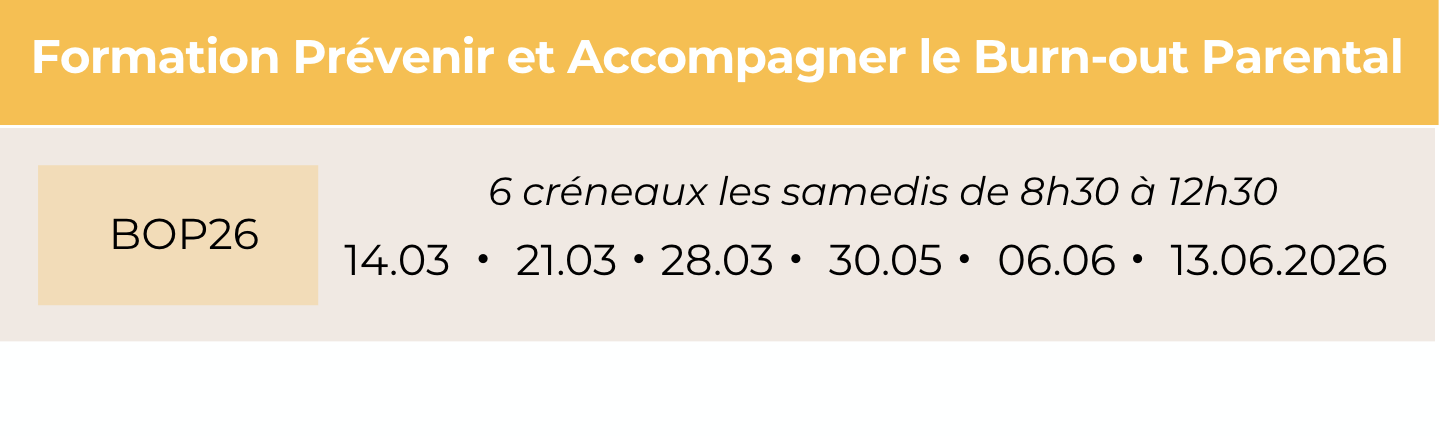 Formation Burn-out parental