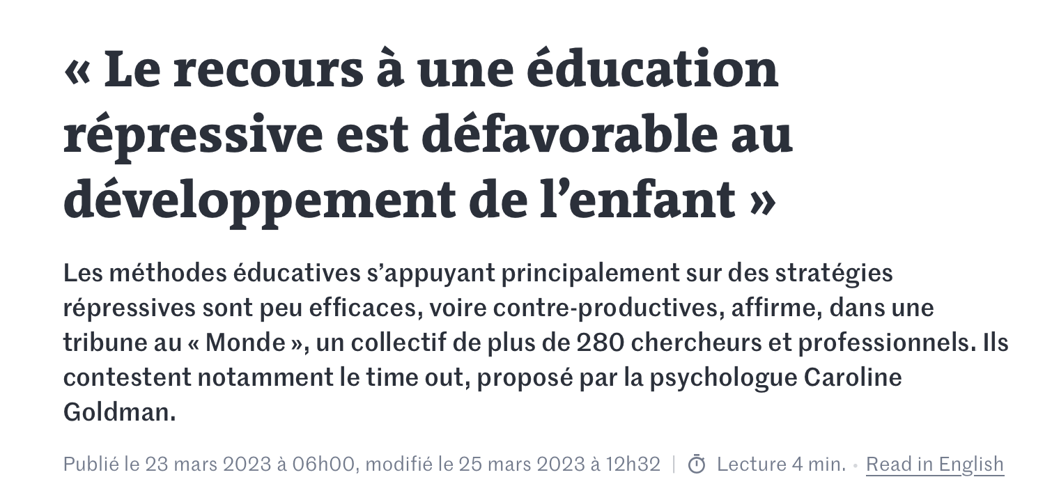 Débat Goldman time out; un collectif prend la parole