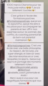 témoignage positif sur la formation de consultante sommeil