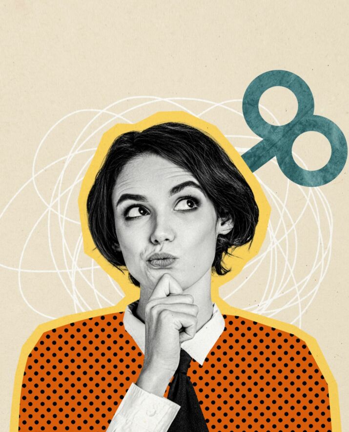 personne en pleine réflexion