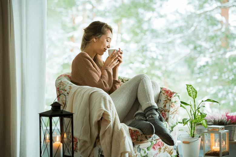 une mère qui prend soin d'elle